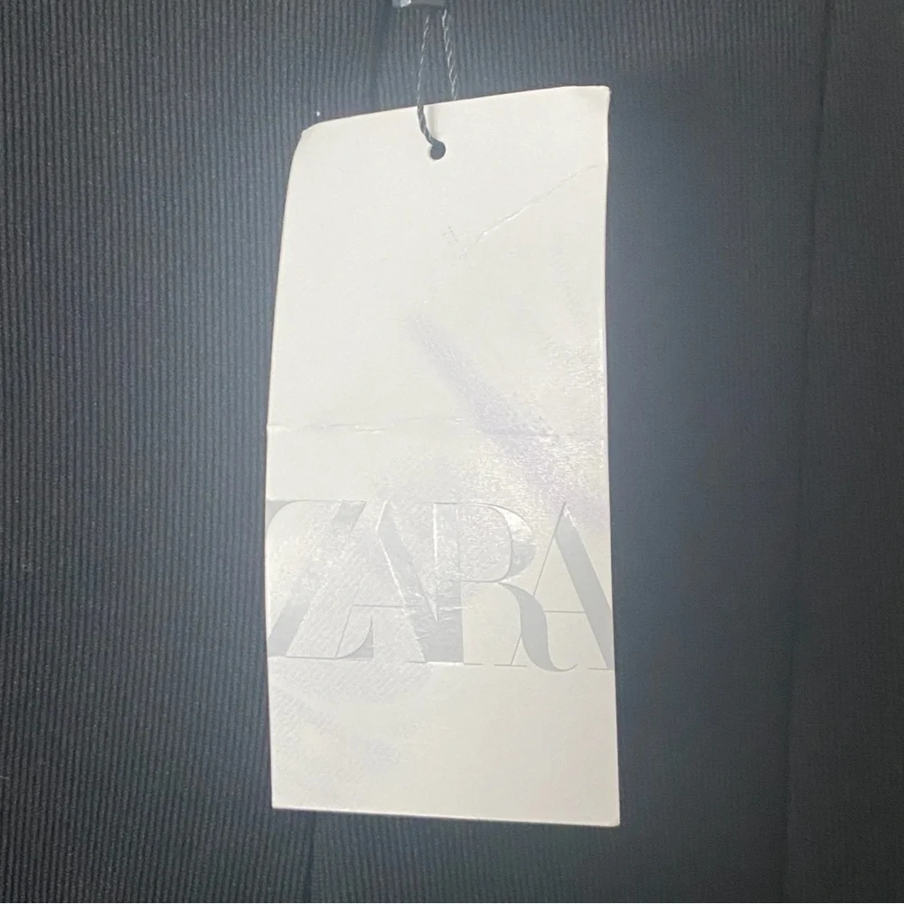 ZARA NWT High-Rise Pleat Front Split Ankle Leggings L (runs small) - Picture 6 of 9